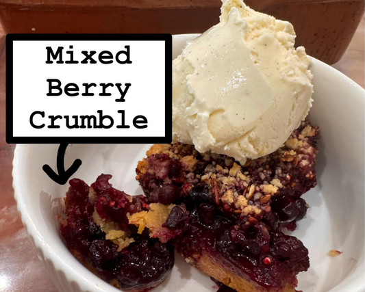 Mixed Berry Crumble with an ÖATGAZM Twist